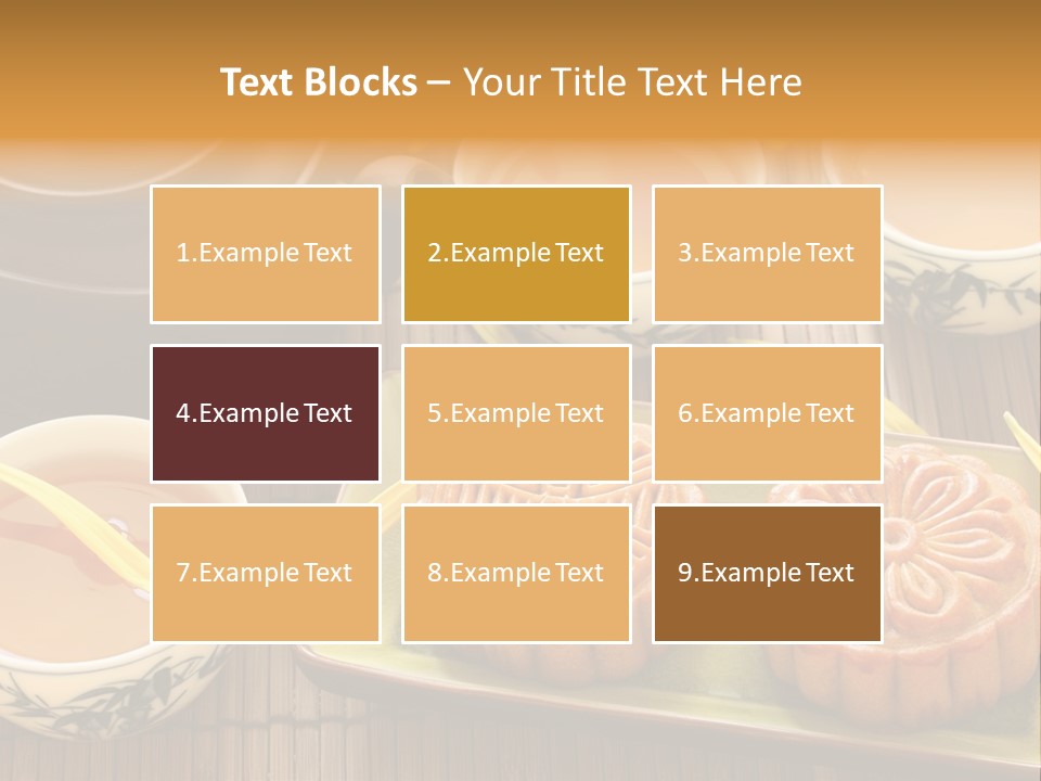 Decoration Chinese Almond PowerPoint Template
