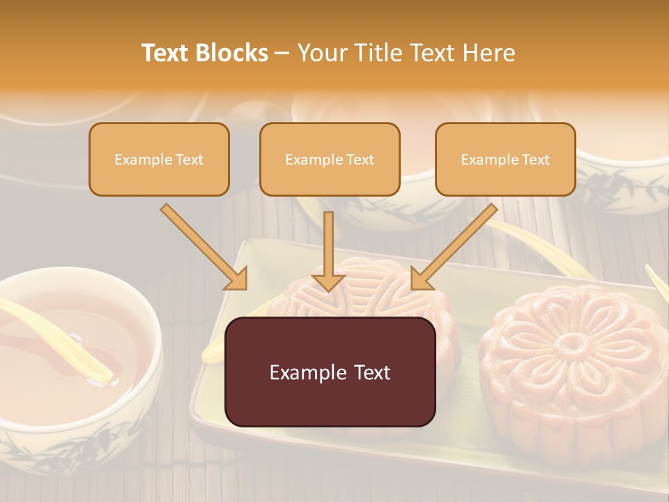 Decoration Chinese Almond PowerPoint Template