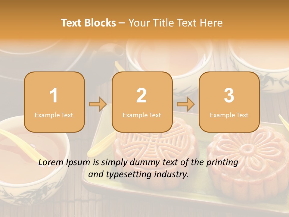 Decoration Chinese Almond PowerPoint Template