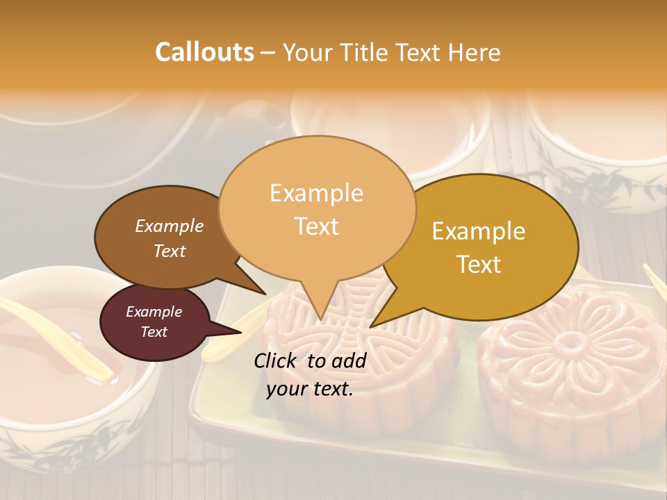 Decoration Chinese Almond PowerPoint Template
