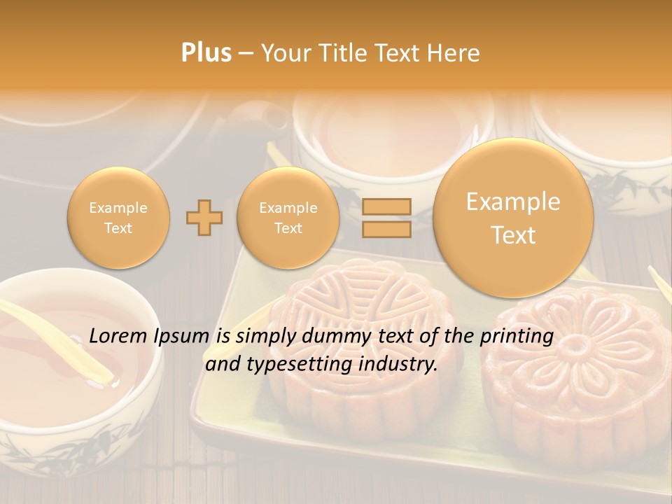 Decoration Chinese Almond PowerPoint Template