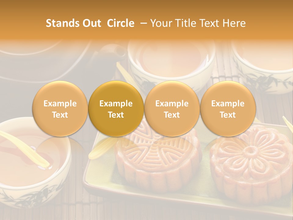 Decoration Chinese Almond PowerPoint Template