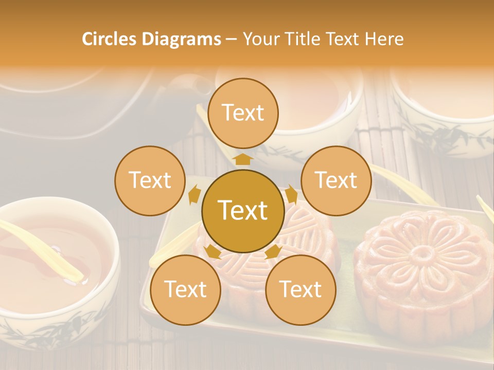 Decoration Chinese Almond PowerPoint Template