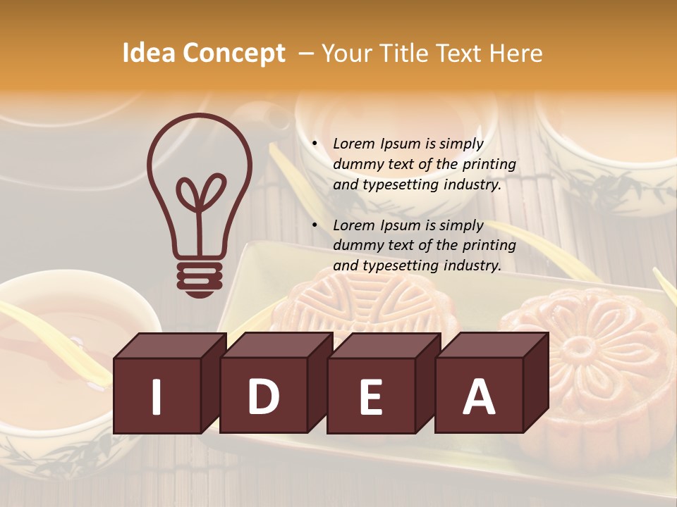 Decoration Chinese Almond PowerPoint Template