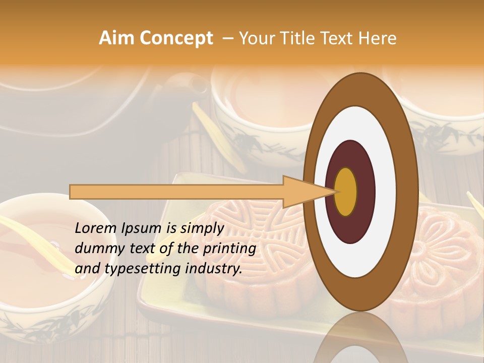 Decoration Chinese Almond PowerPoint Template