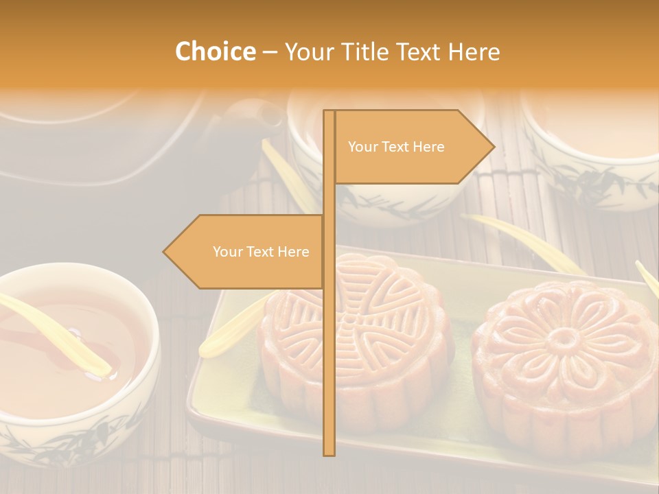 Decoration Chinese Almond PowerPoint Template