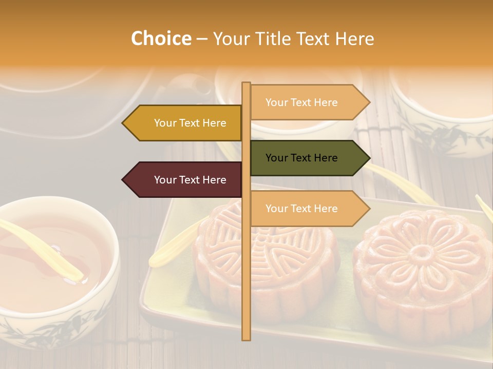 Decoration Chinese Almond PowerPoint Template