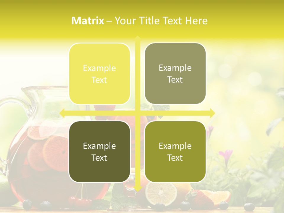 Homemade Relax Leaves PowerPoint Template