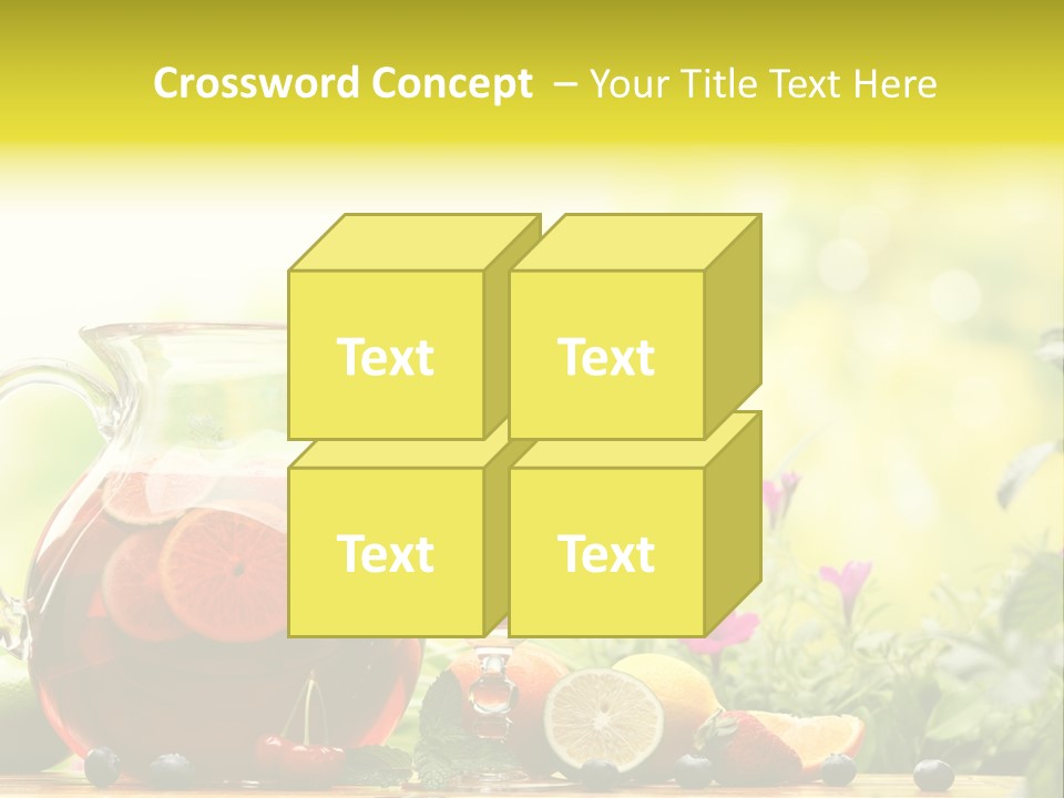 Homemade Relax Leaves PowerPoint Template