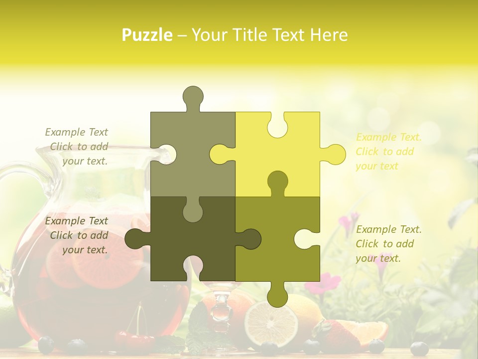 Homemade Relax Leaves PowerPoint Template