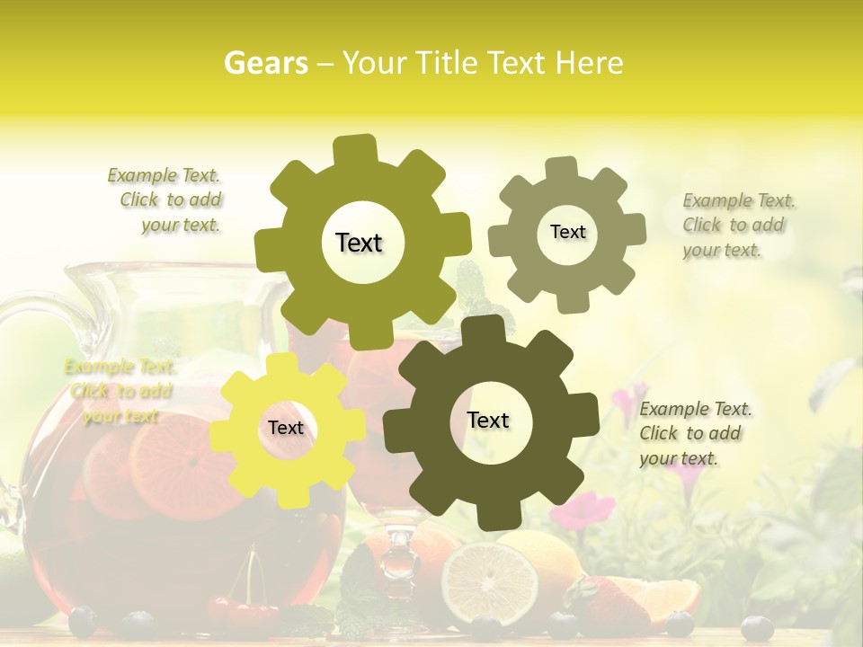 Homemade Relax Leaves PowerPoint Template