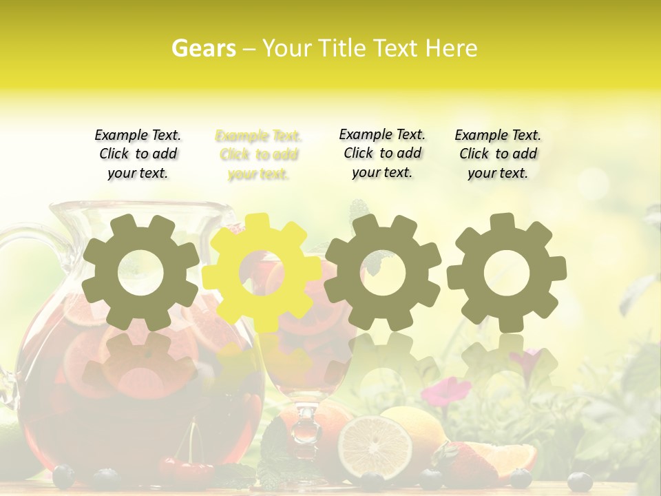 Homemade Relax Leaves PowerPoint Template