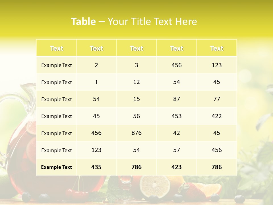 Homemade Relax Leaves PowerPoint Template