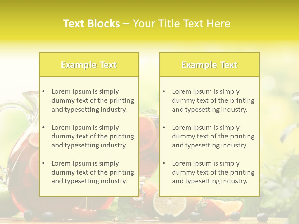 Homemade Relax Leaves PowerPoint Template
