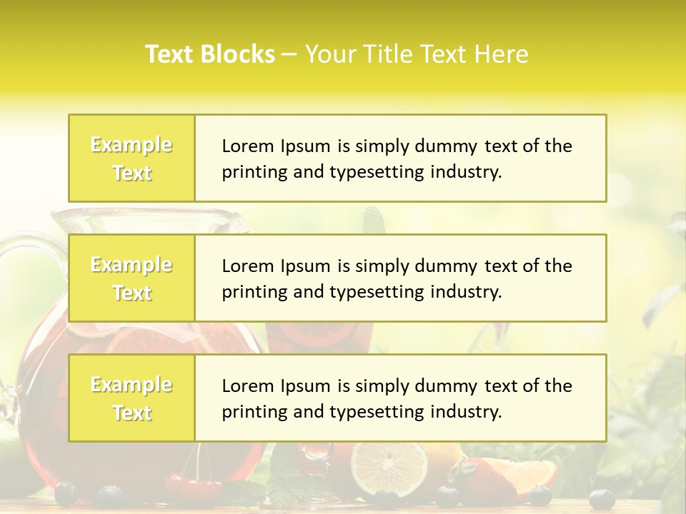 Homemade Relax Leaves PowerPoint Template