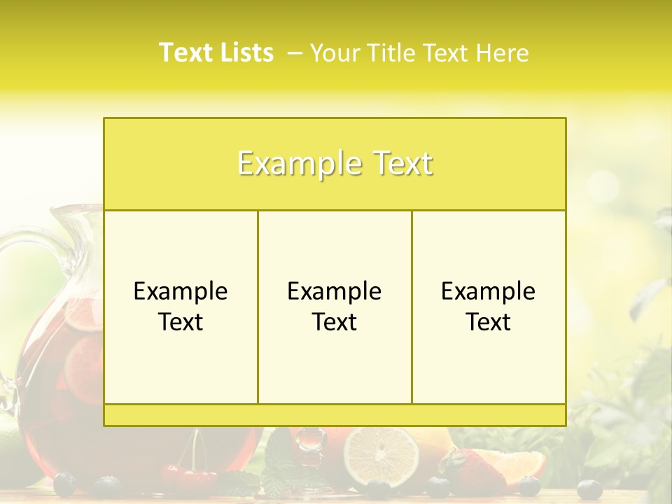 Homemade Relax Leaves PowerPoint Template