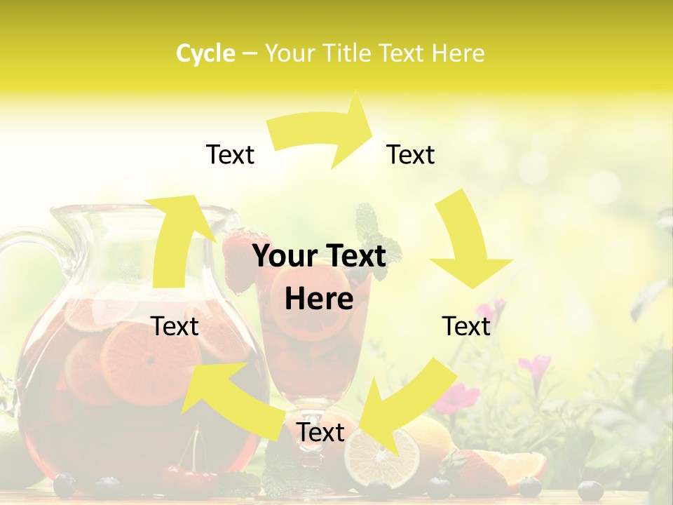 Homemade Relax Leaves PowerPoint Template