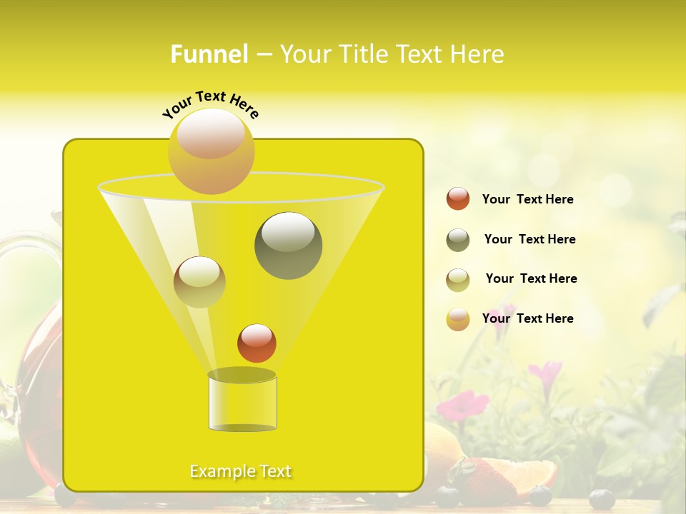 Homemade Relax Leaves PowerPoint Template