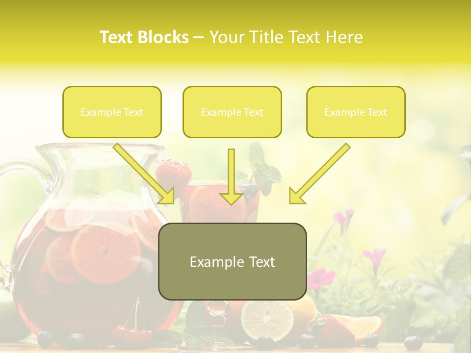 Homemade Relax Leaves PowerPoint Template