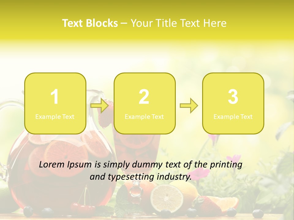 Homemade Relax Leaves PowerPoint Template