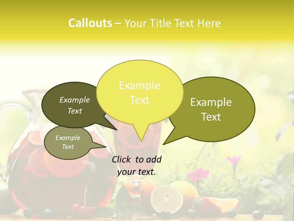 Homemade Relax Leaves PowerPoint Template