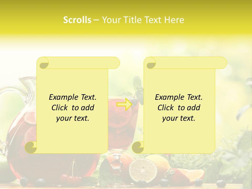 Homemade Relax Leaves PowerPoint Template