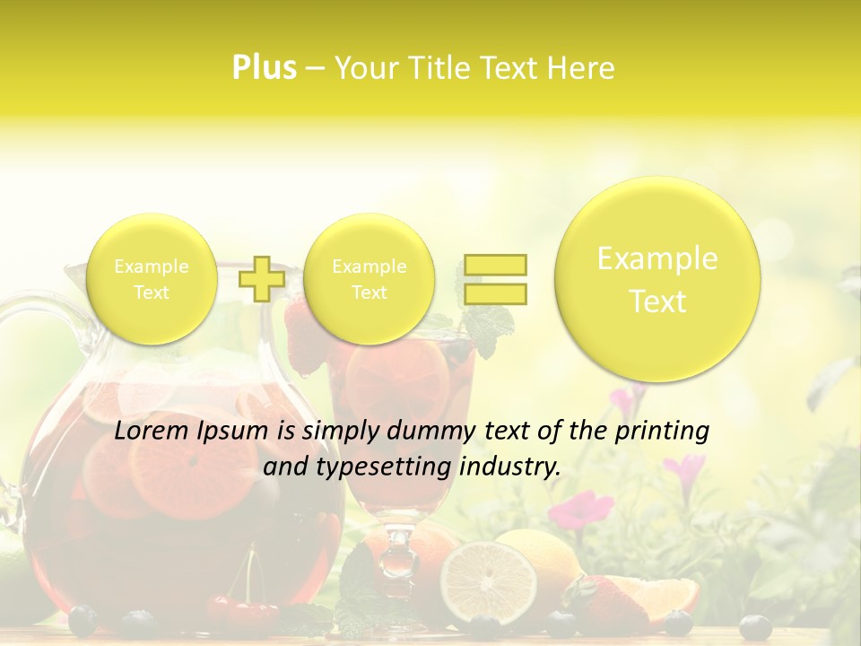 Homemade Relax Leaves PowerPoint Template