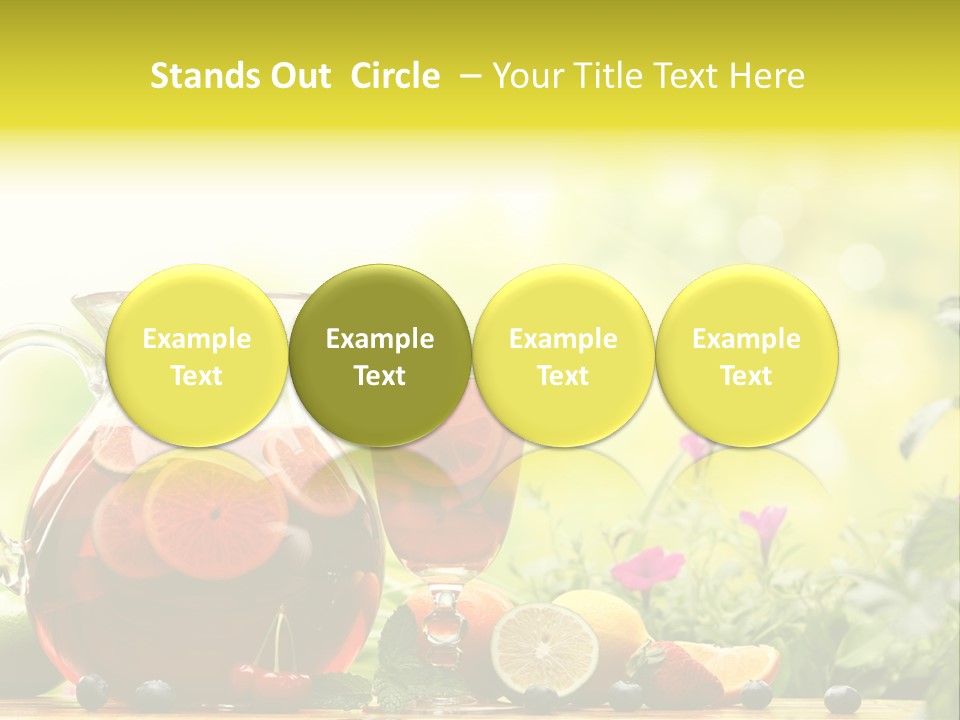 Homemade Relax Leaves PowerPoint Template