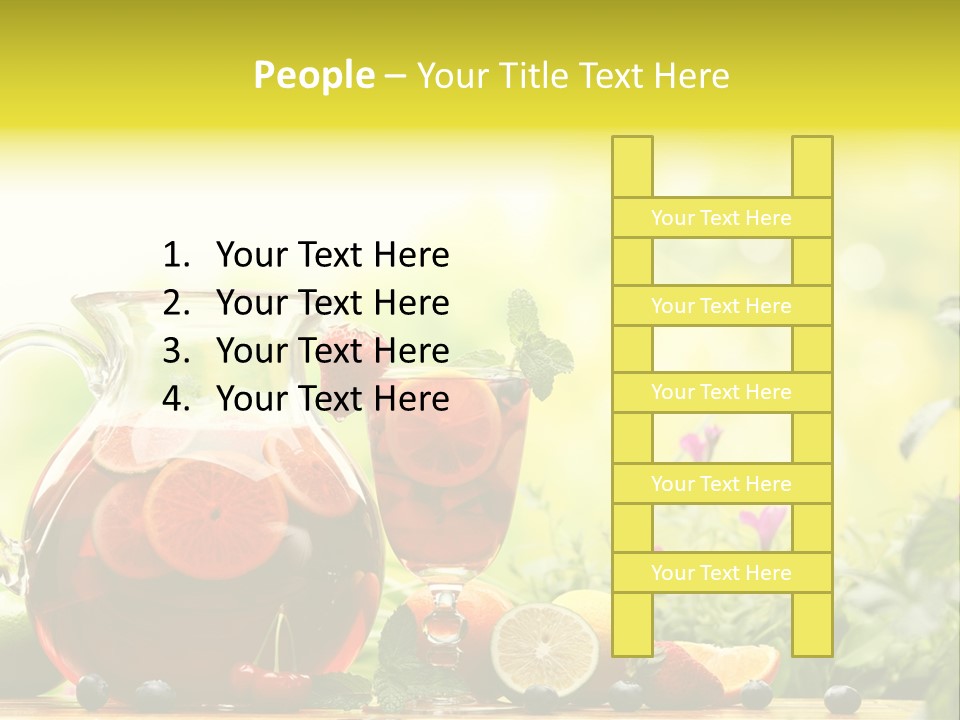 Homemade Relax Leaves PowerPoint Template