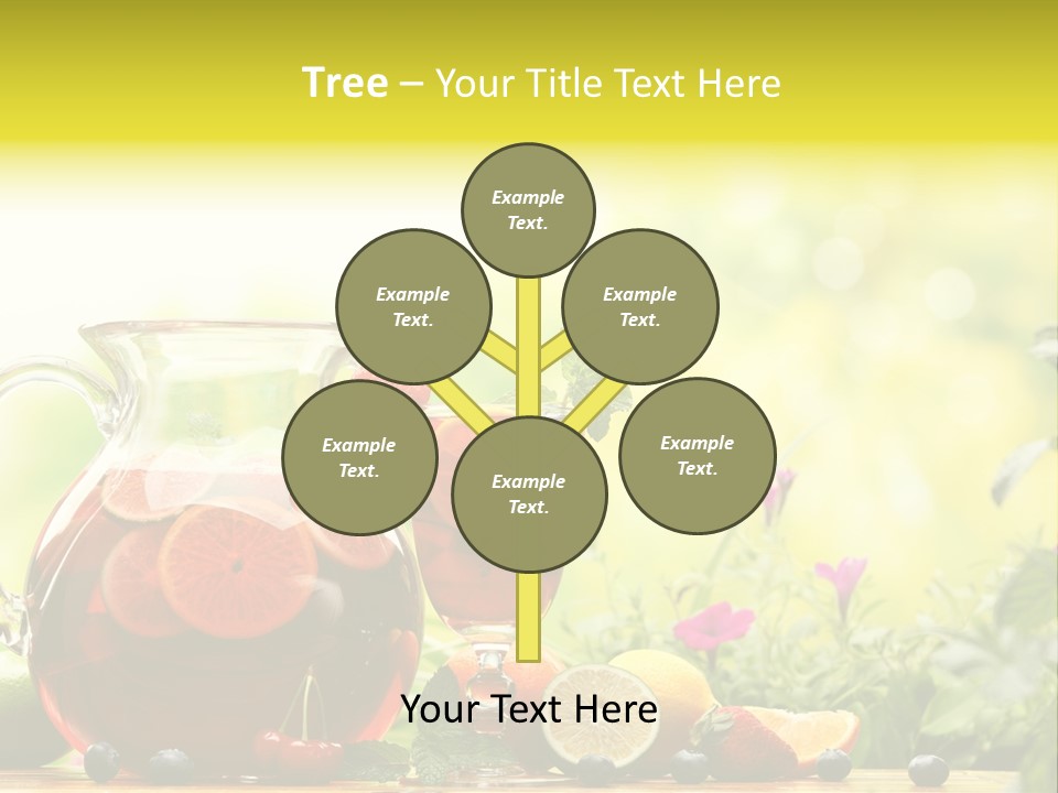 Homemade Relax Leaves PowerPoint Template