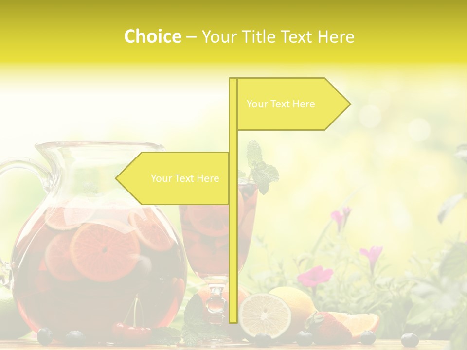 Homemade Relax Leaves PowerPoint Template