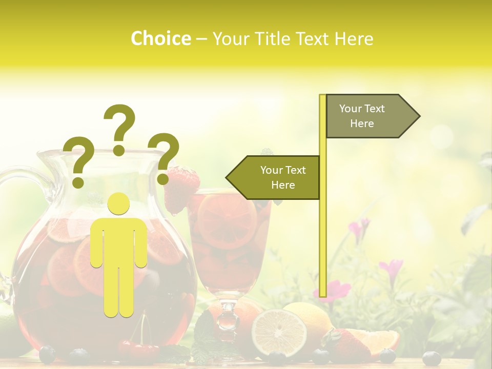 Homemade Relax Leaves PowerPoint Template