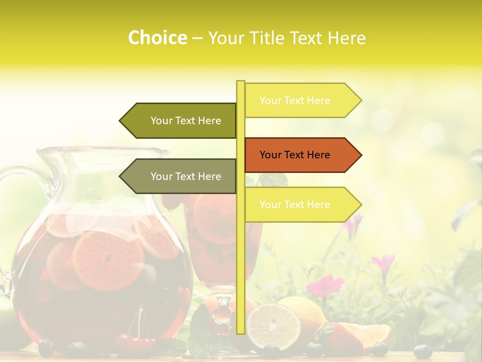Homemade Relax Leaves PowerPoint Template