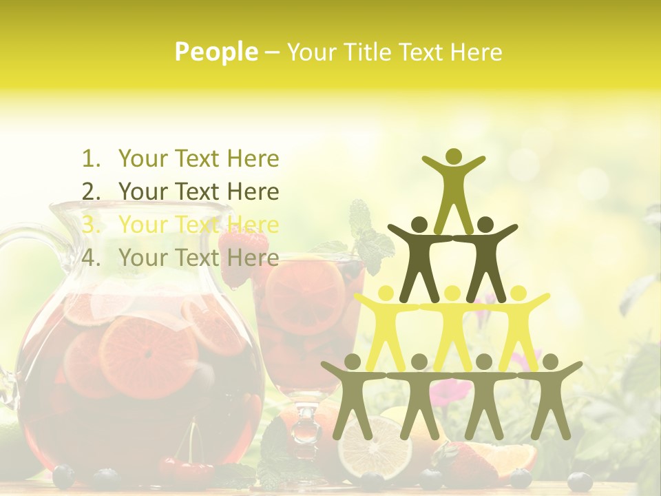 Homemade Relax Leaves PowerPoint Template