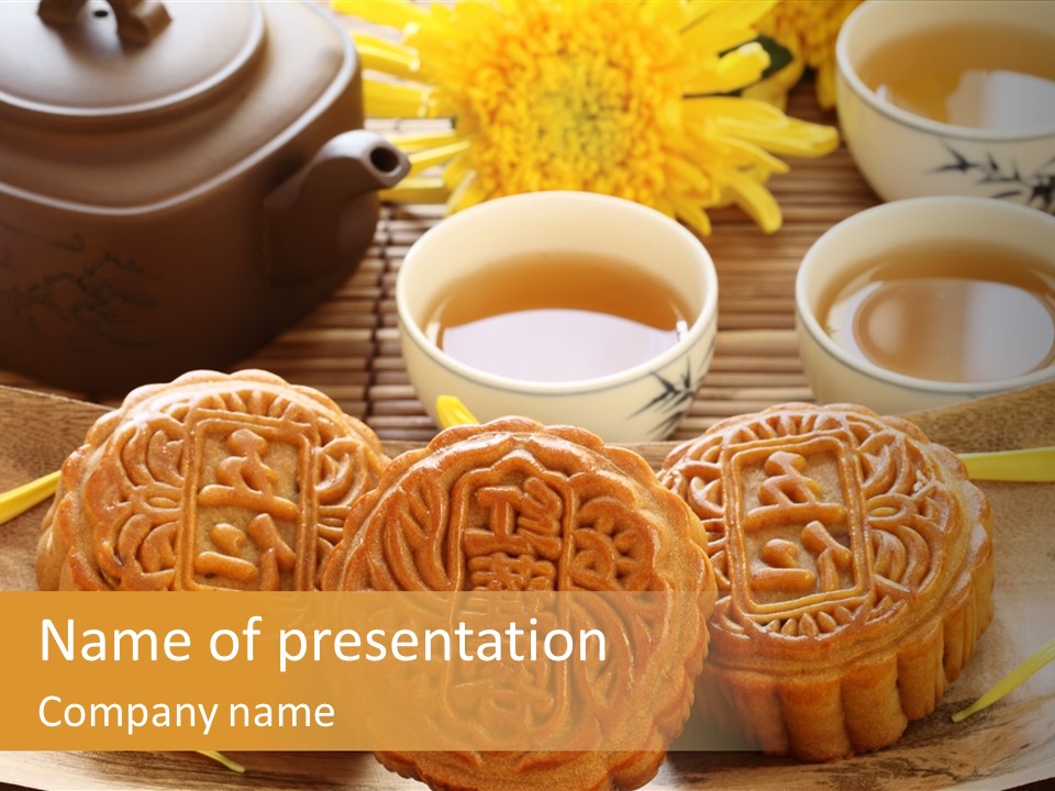 China Holiday Mooncake PowerPoint Template