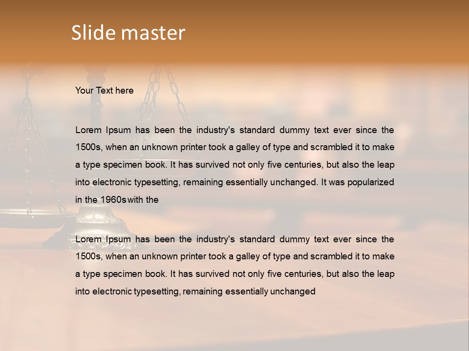 Courthouse Concept Judge PowerPoint Template