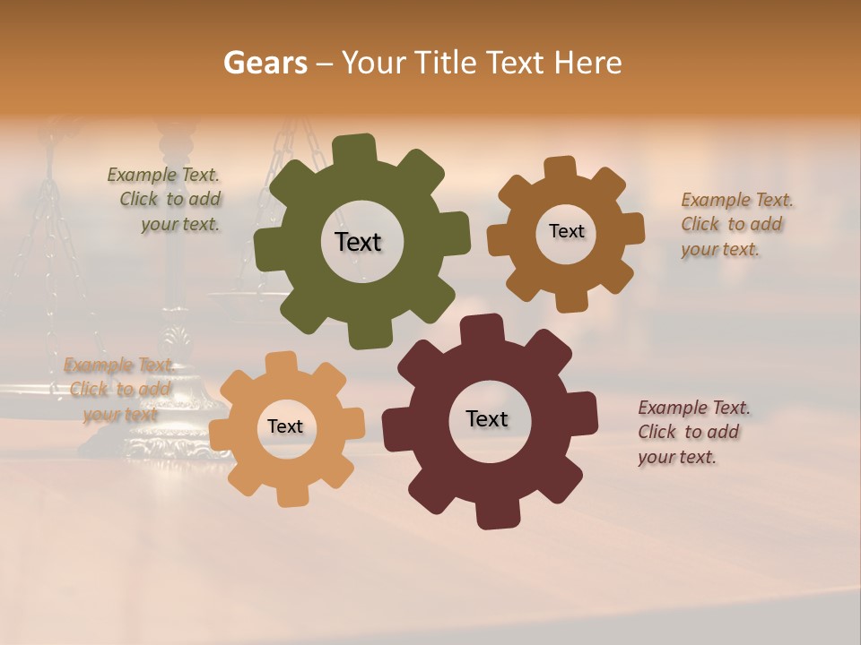 Courthouse Concept Judge PowerPoint Template