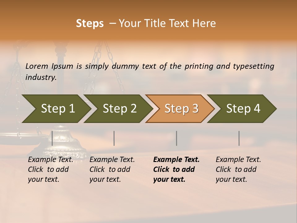 Courthouse Concept Judge PowerPoint Template