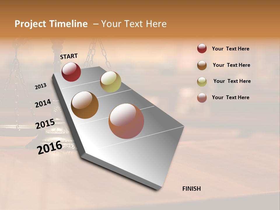 Courthouse Concept Judge PowerPoint Template
