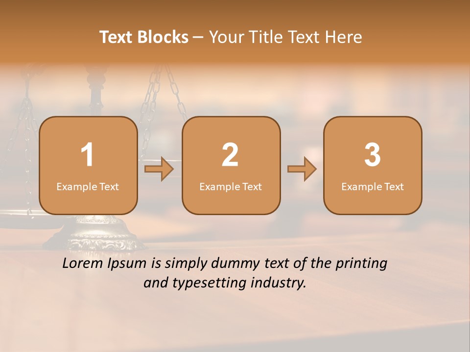 Courthouse Concept Judge PowerPoint Template