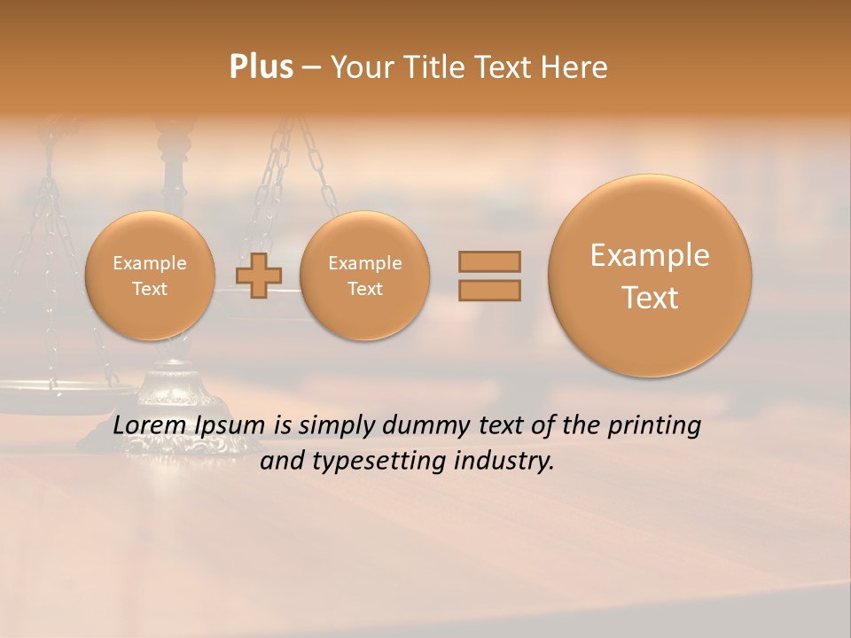 Courthouse Concept Judge PowerPoint Template