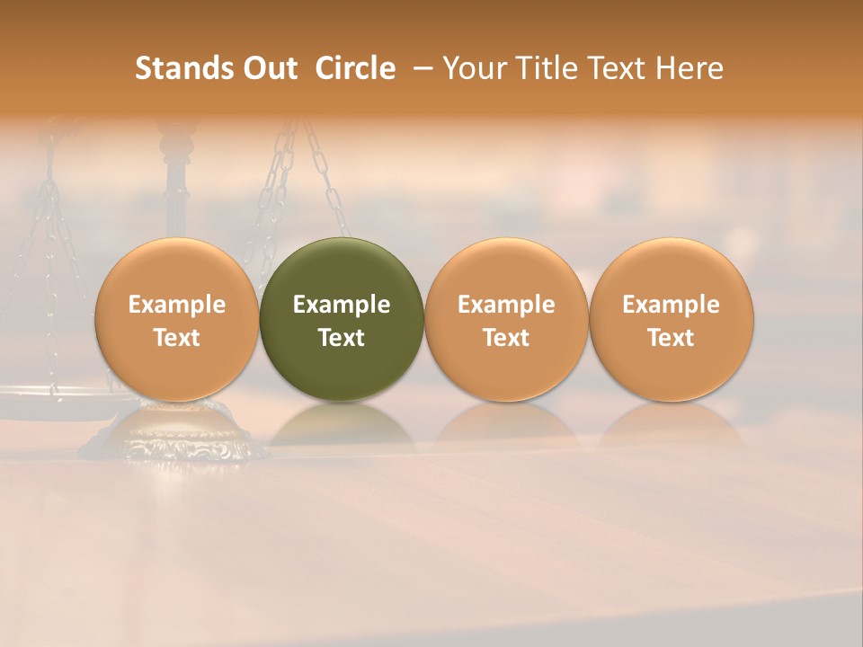 Courthouse Concept Judge PowerPoint Template