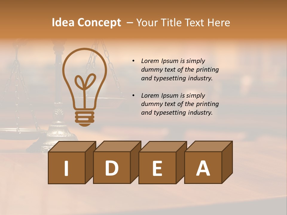 Courthouse Concept Judge PowerPoint Template