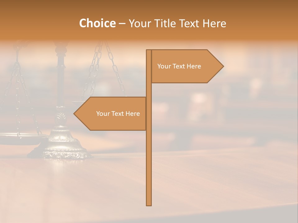 Courthouse Concept Judge PowerPoint Template