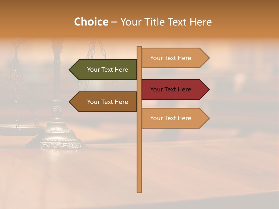 Courthouse Concept Judge PowerPoint Template