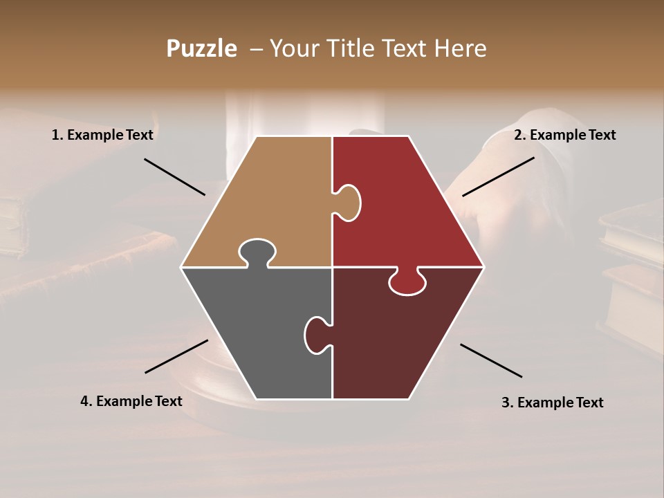 Lawyers Hold Wooden PowerPoint Template