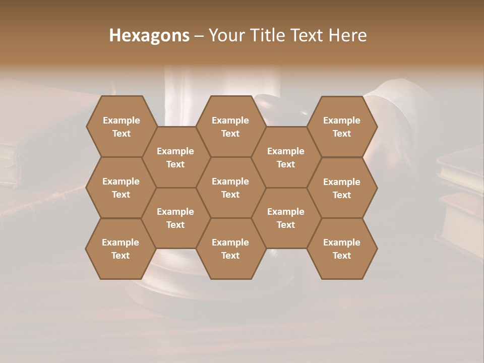 Lawyers Hold Wooden PowerPoint Template
