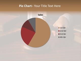 Lawyers Hold Wooden PowerPoint Template