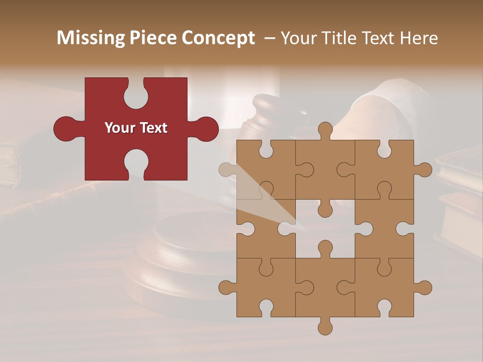 Lawyers Hold Wooden PowerPoint Template