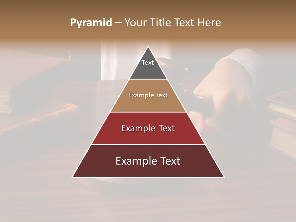 Lawyers Hold Wooden PowerPoint Template